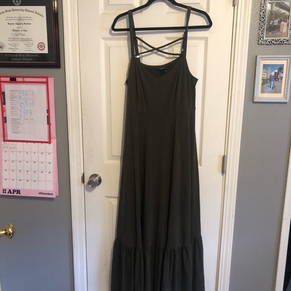 Forest Green Torrid Maxi Dress